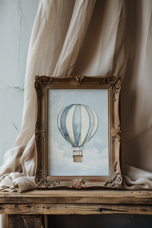 Blue Hot Air Balloon | Little Dreamer