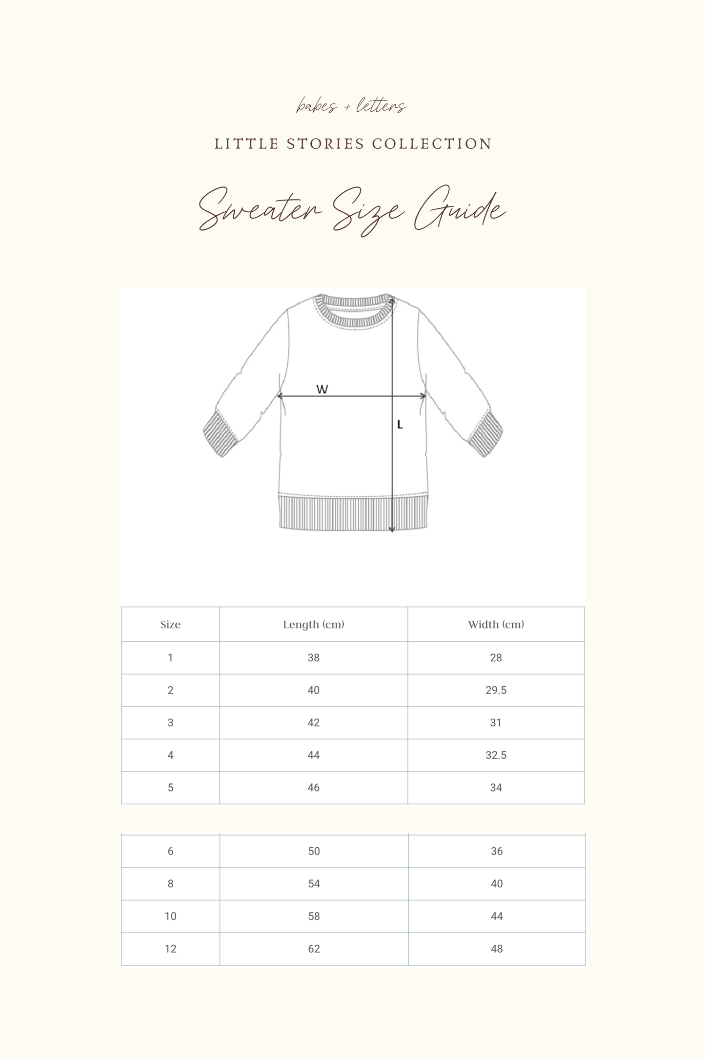 Children's Sweater | Multiple Design Options | Little Stories