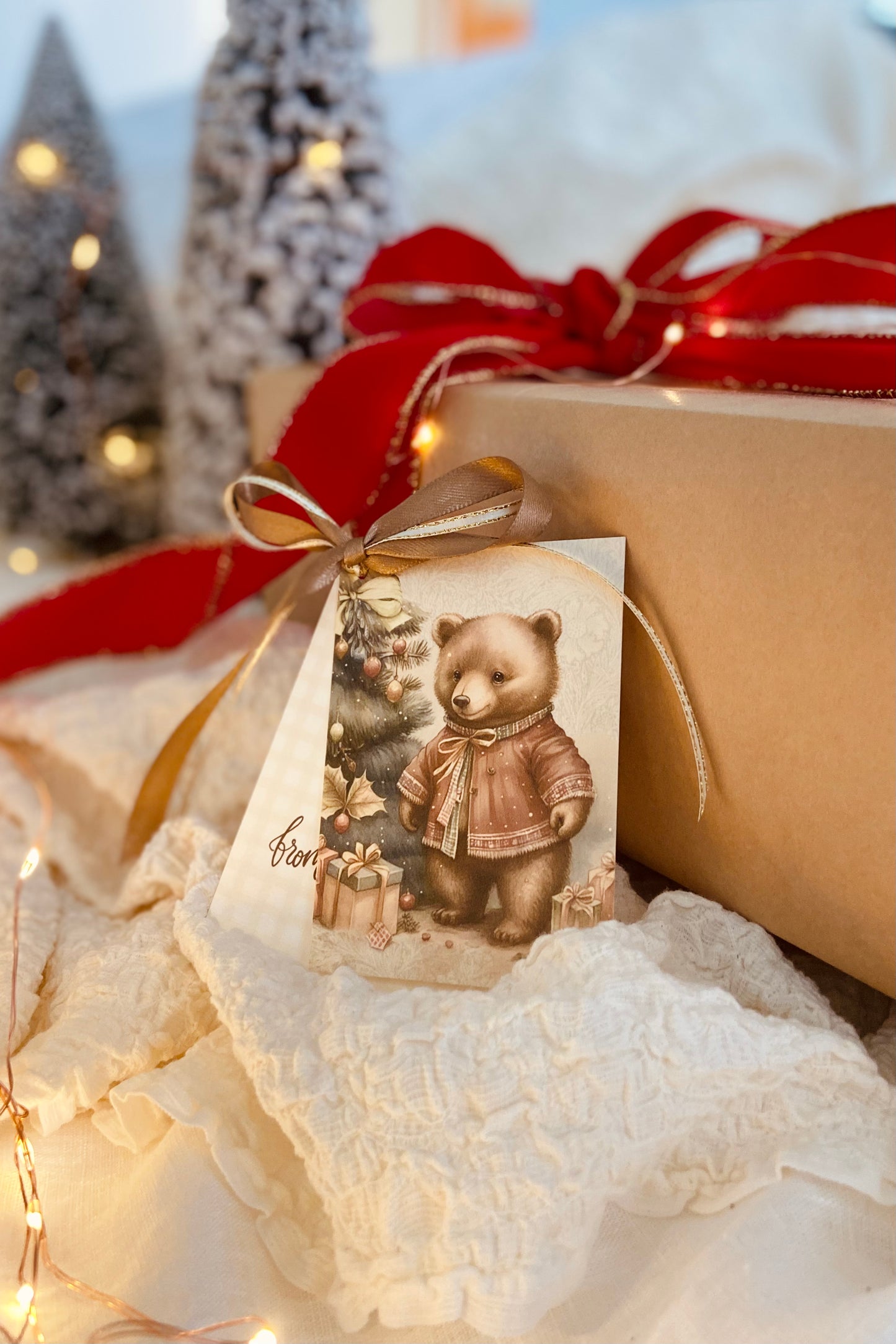 Gift Tags | Set of 4 | Classic Bears