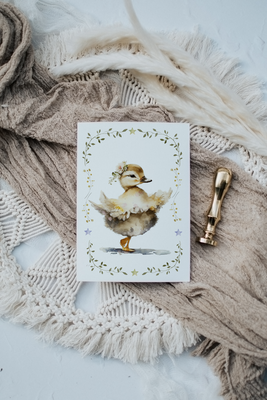 Ballerina Duckling No. 1 | Artisan Card