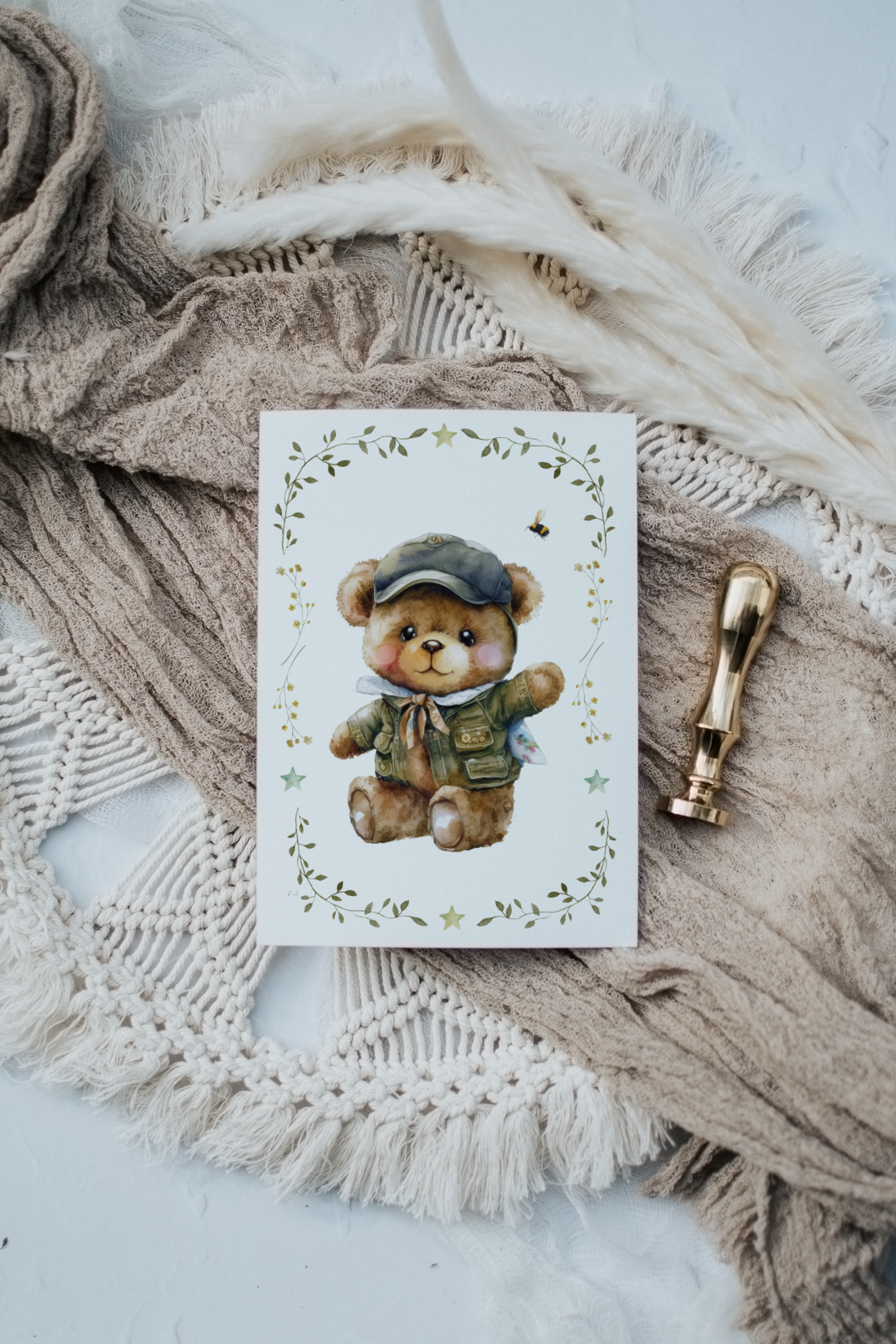 Teddy Bear #3 | Artisan Card