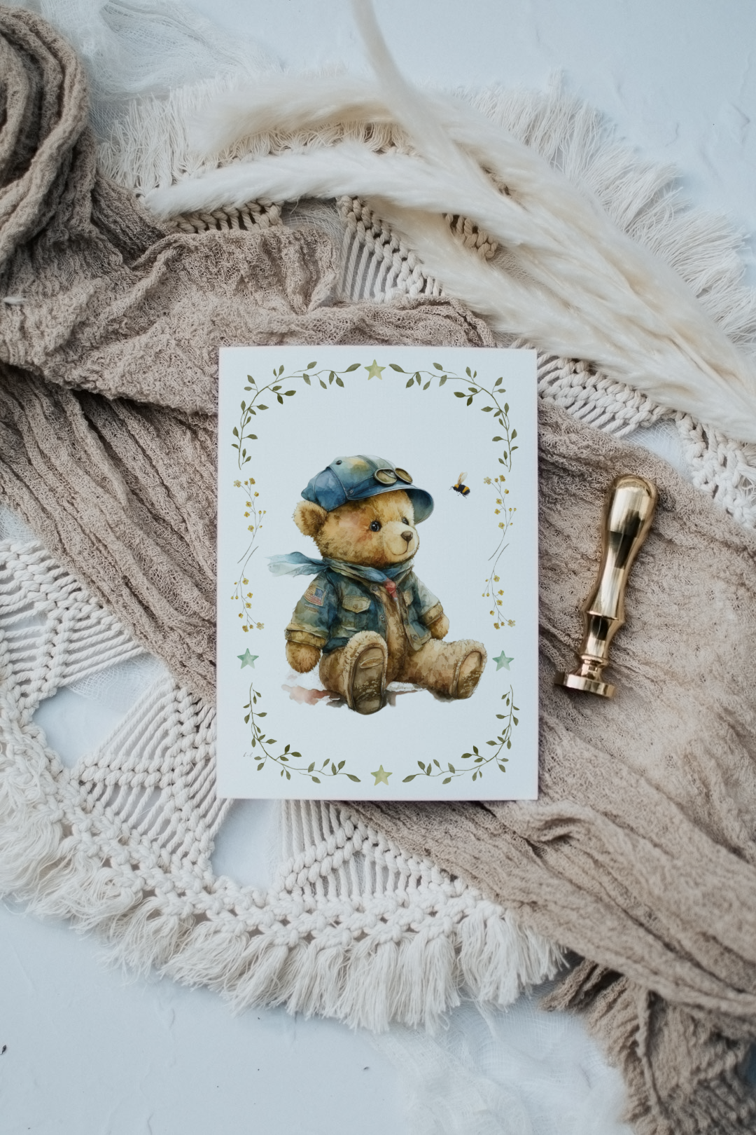 Teddy Bear #4 | Artisan Card