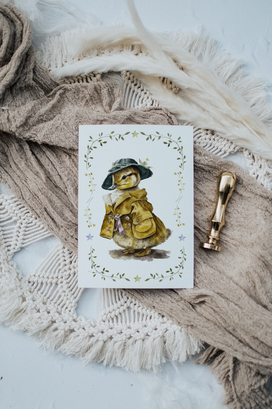 Duckling With Yellow Coat | Artisan Card