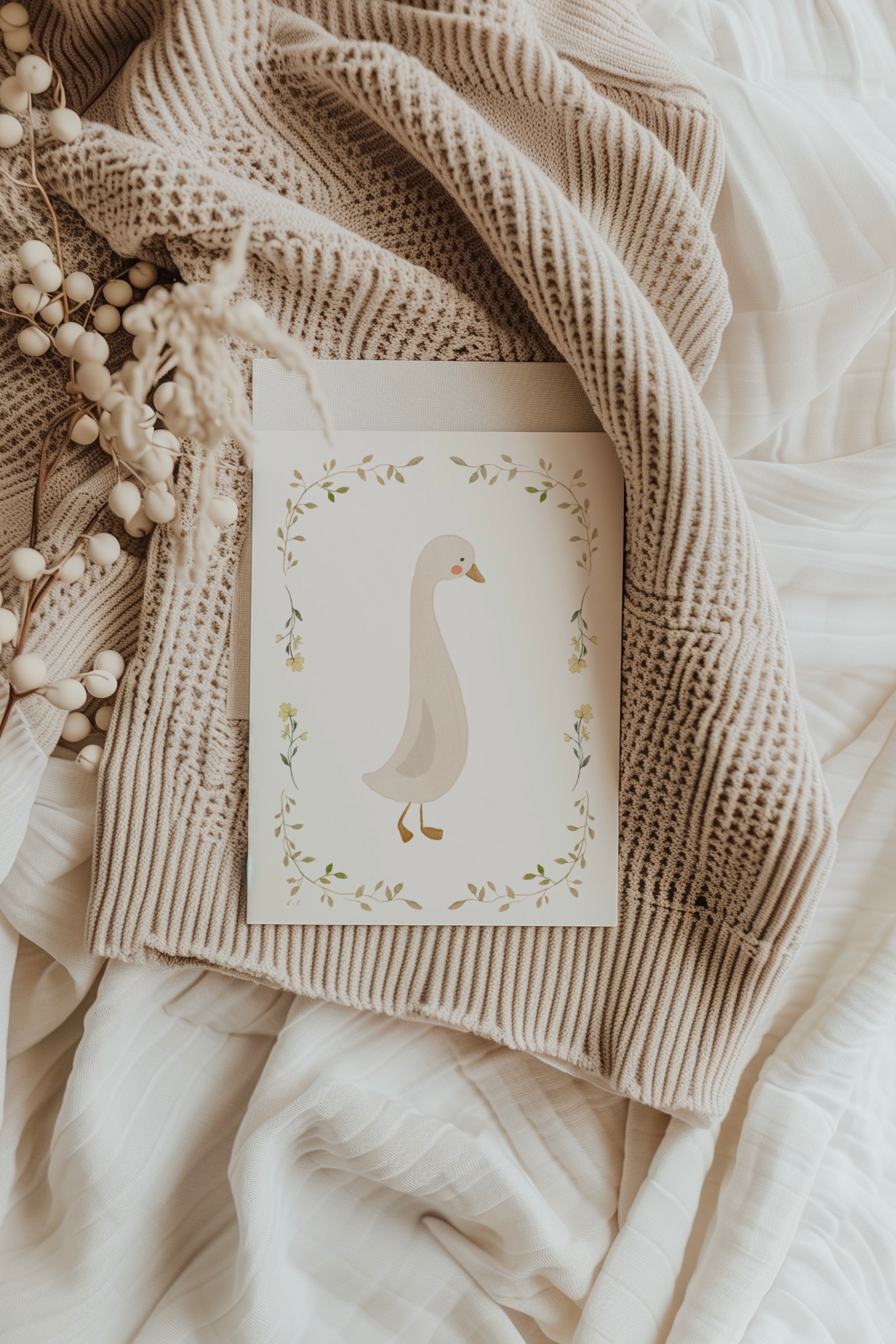 Watercolour Goose | Artisan Card