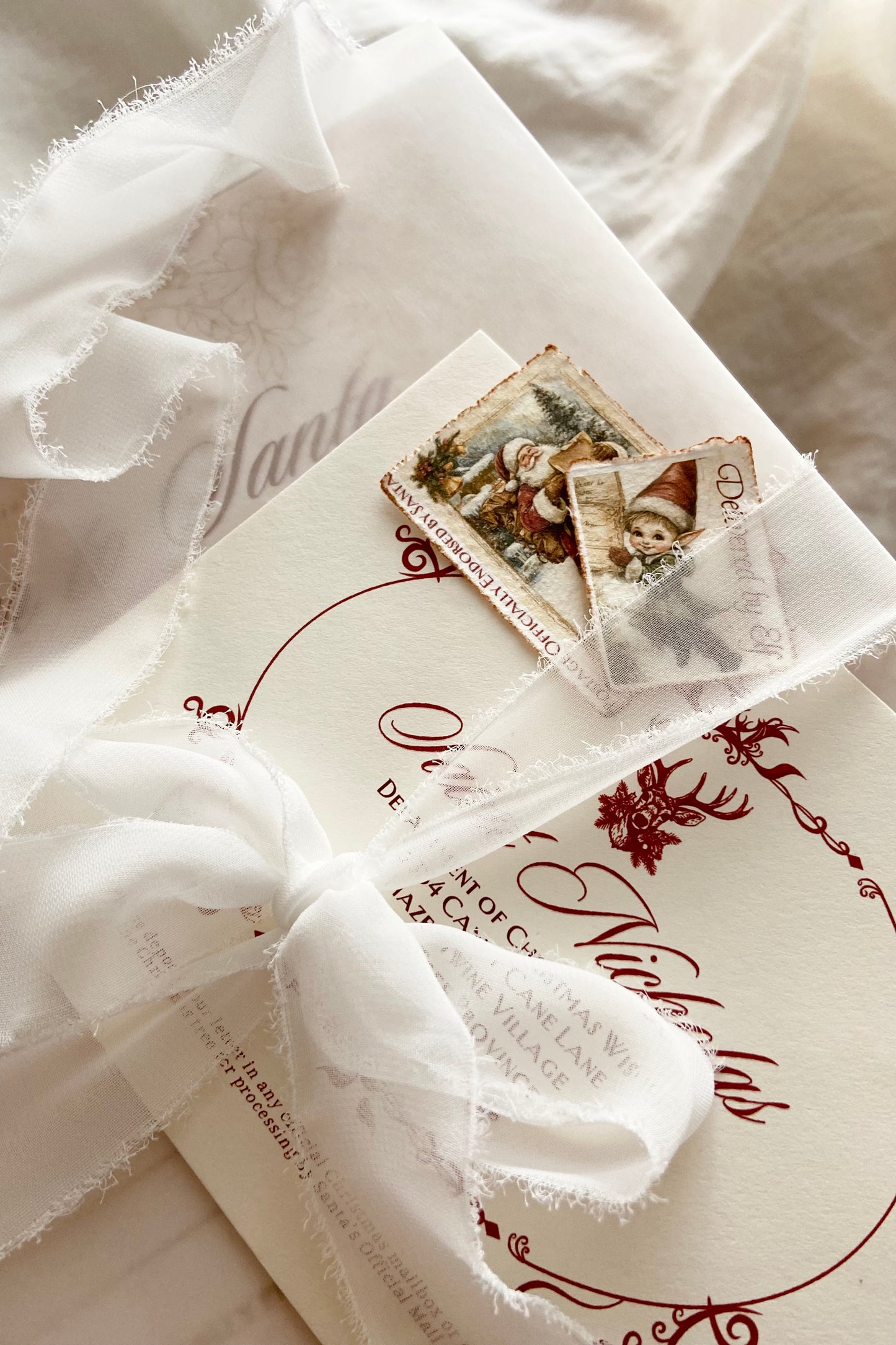 Write a Letter to Santa | Includes Envelope + Vintage Stamps