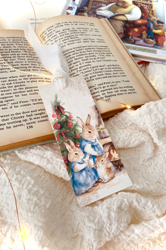 Sagebrush Bunny Family | Classic Christmas Tales | Bookmark