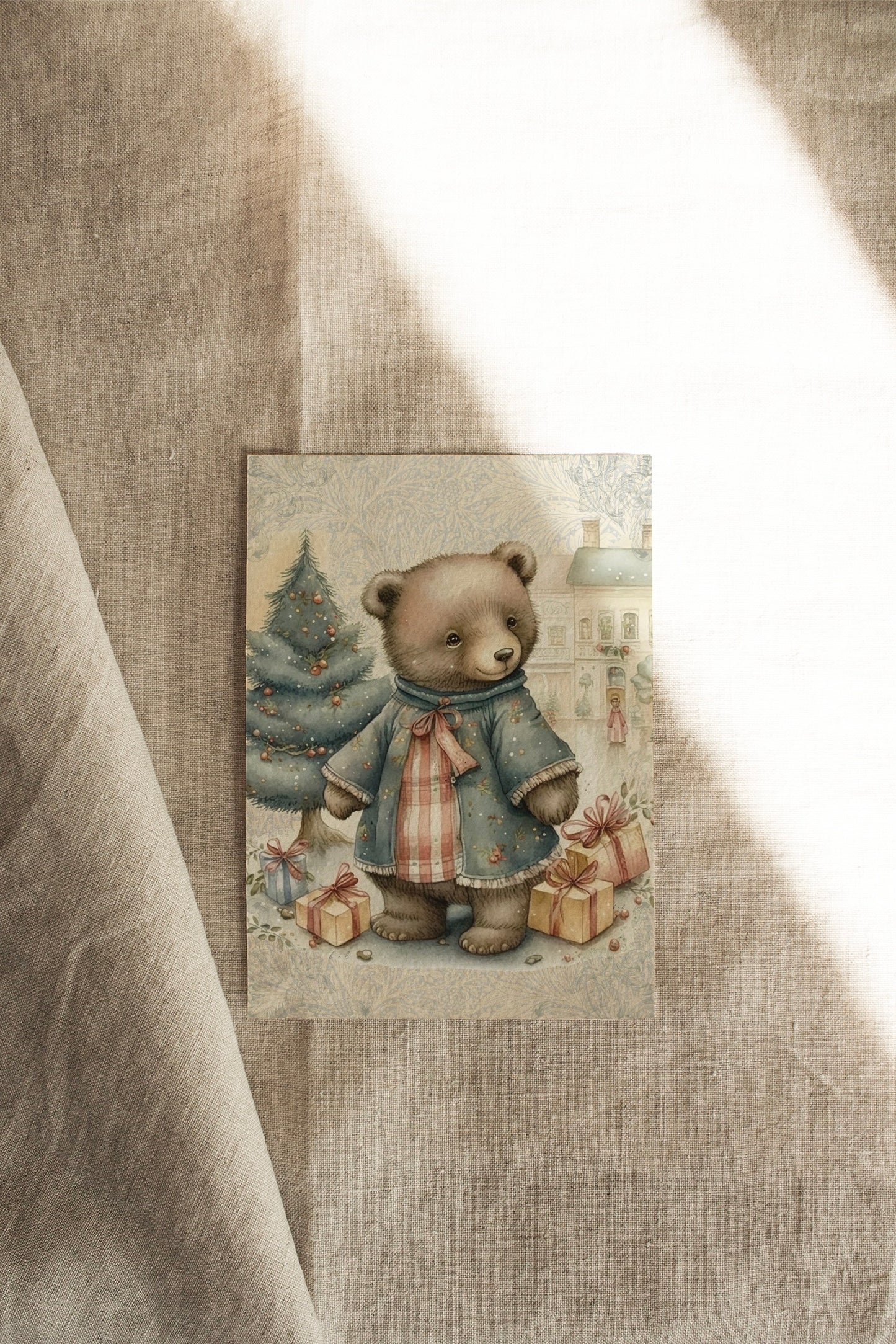 Evander Bear | Classic Christmas Tales | Artisan Christmas Card