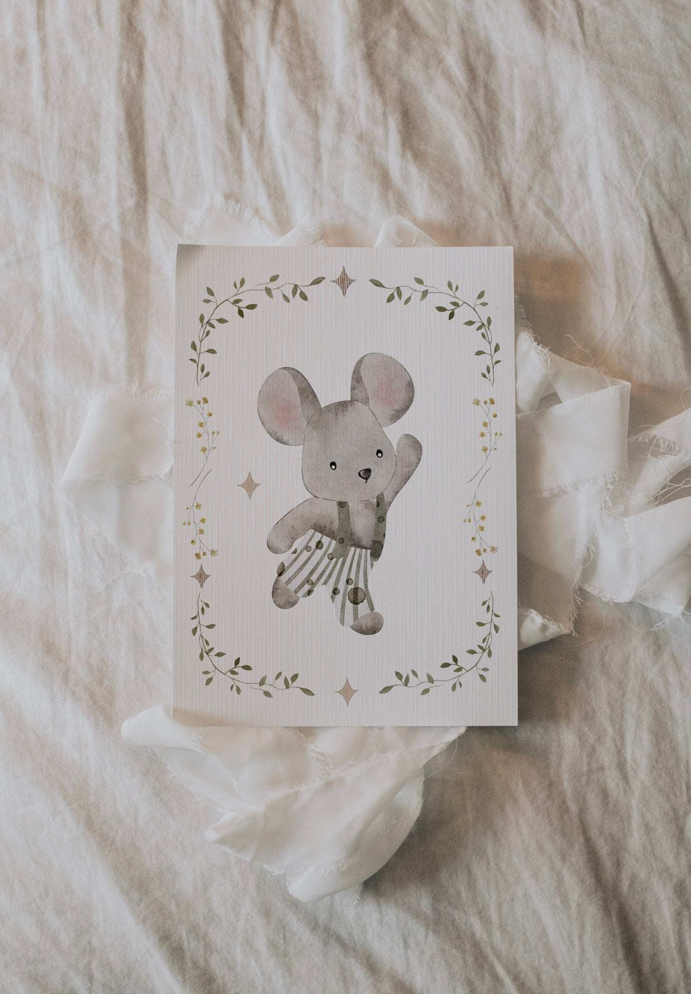 Bailey Mouse | Flora Edition | Tapestry of Tales