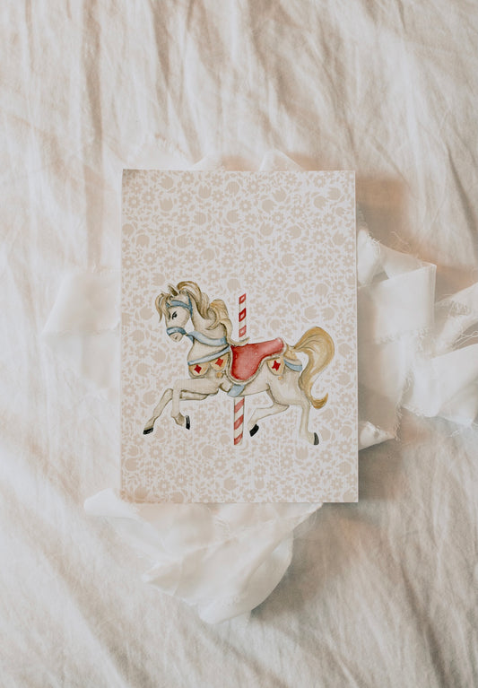 Vintage Carousel Horse - Whimsical Lane