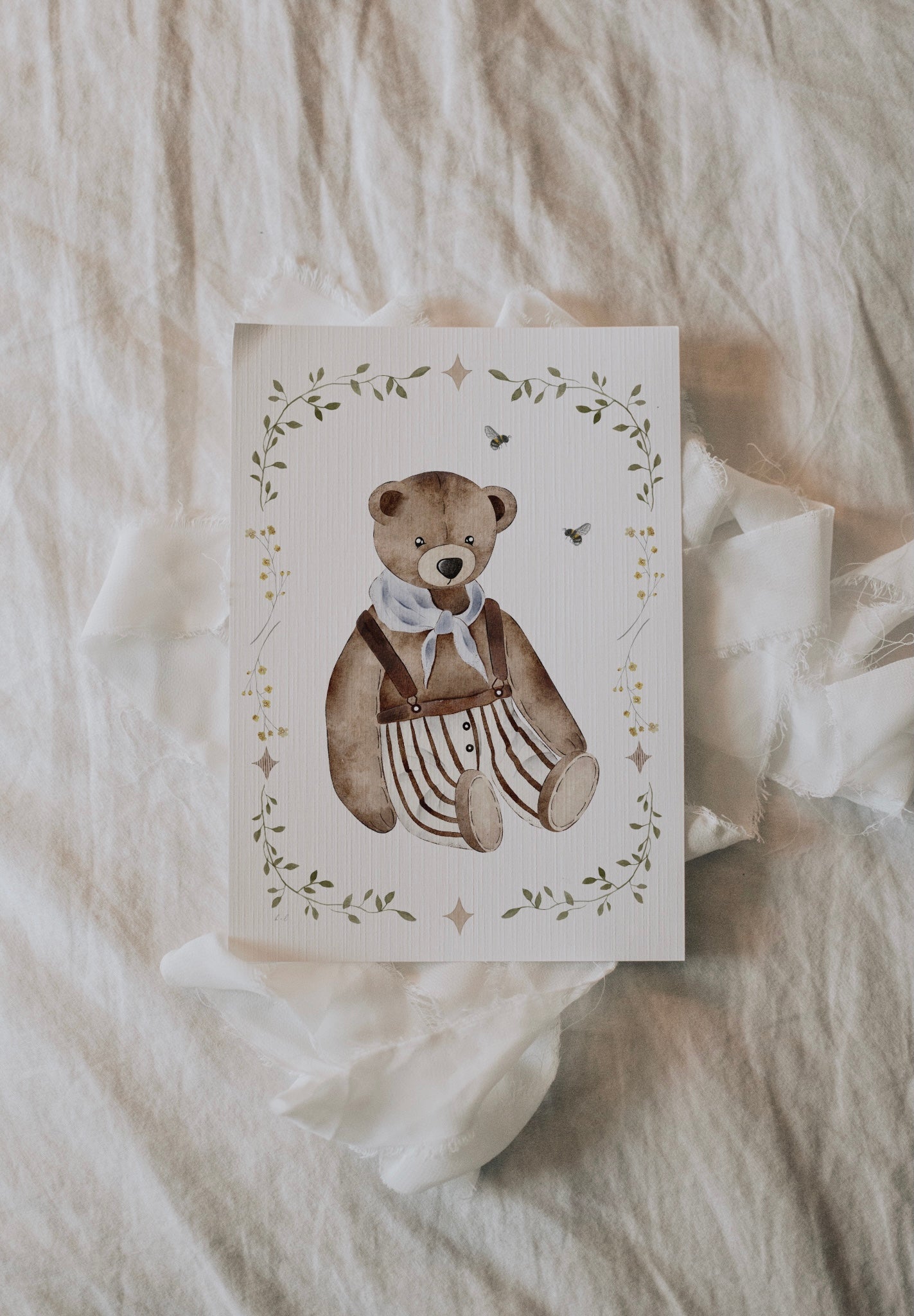 Rutherford Bear | Flora Edition | Tapestry of Tales