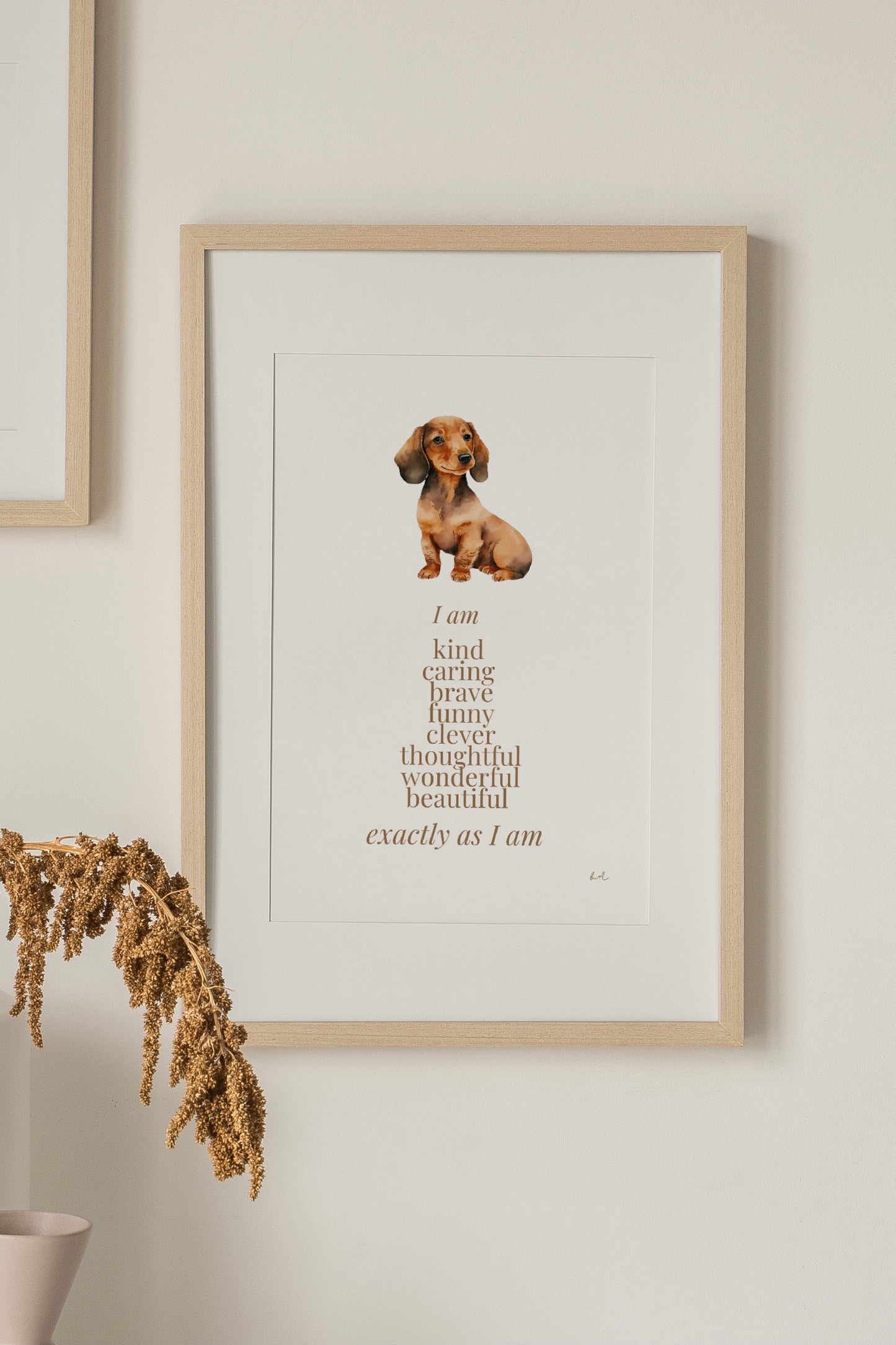 Affirmations for Children | Tan Dachshund Puppy Dog