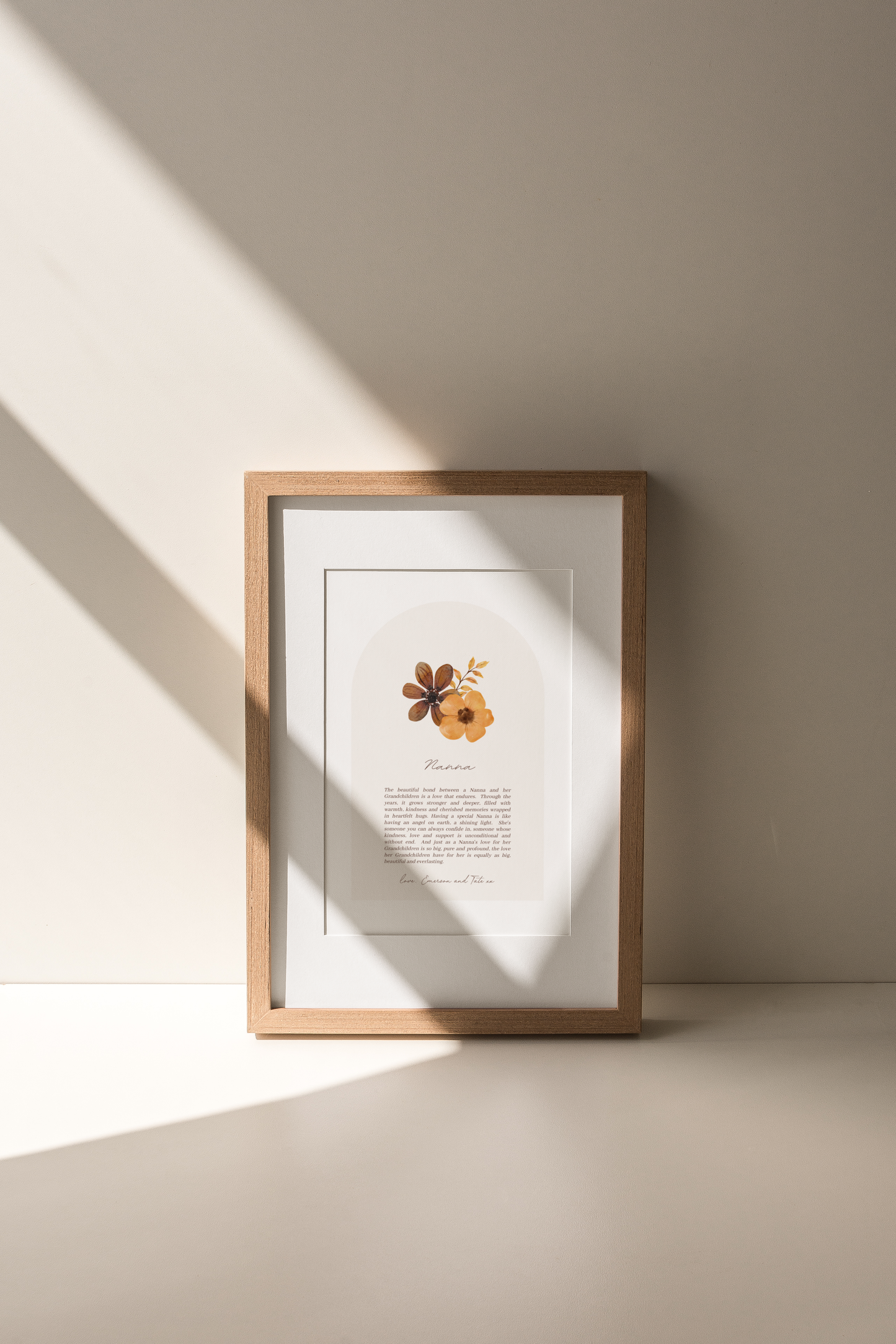 Custom Print For Her | Cedar + Orange