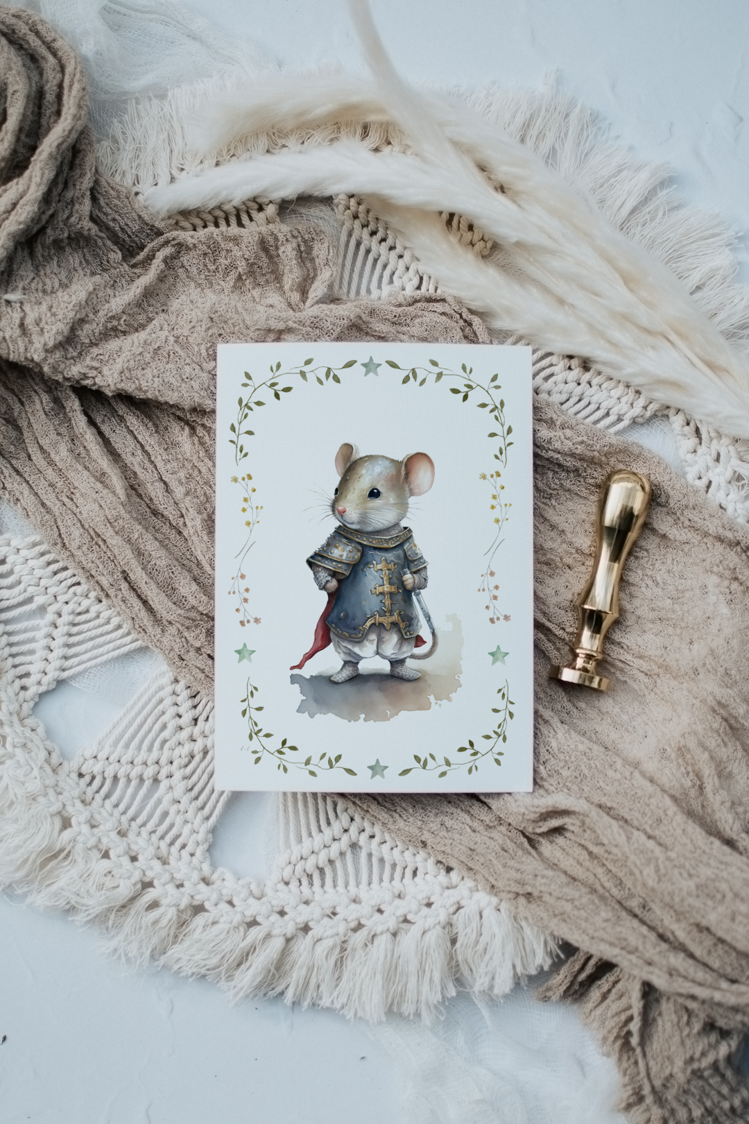 Mouse in Shining Armour | Artisan Card