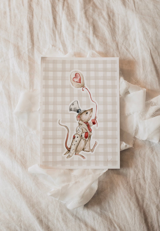 Mr Valentine the Circus Mouse - Whimsical Lane