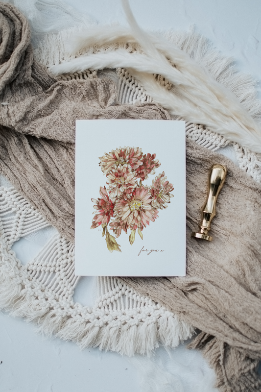 Chrysanthemum Blooms | Artisan Card